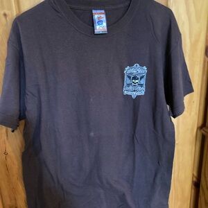 Davy Jones surf shop, Outer Banks, Brown T-shirt, the duck company pirates 10
